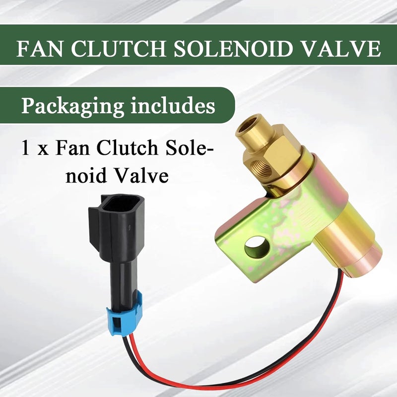 wfsulee Fan Clutch Solenoid Valve Fit for Horton Bendix Kysor Borg Warner Systems Replace for 10560814501 F224903 500827 - Image 5